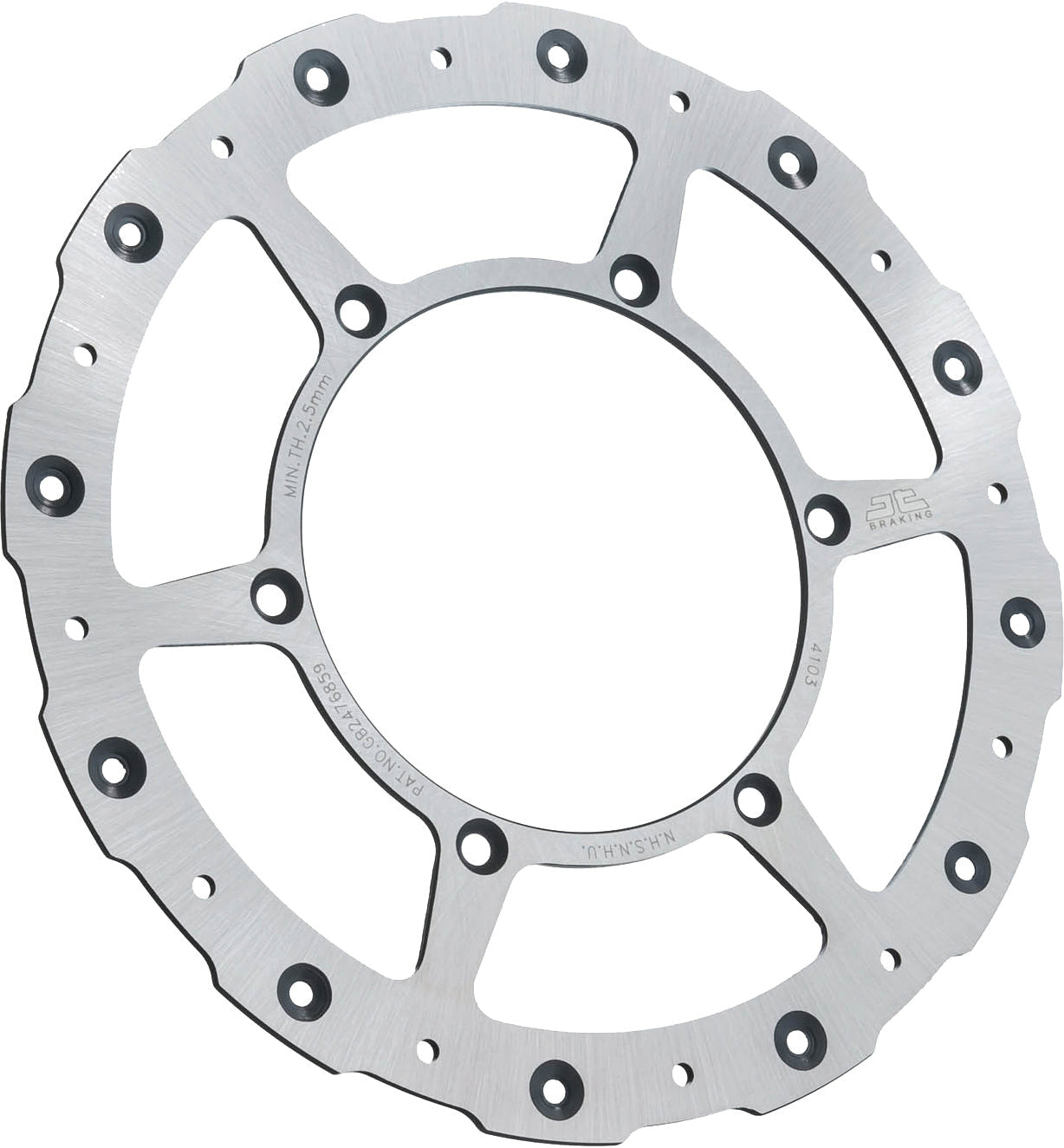 Jt Front Brake Rotor Ss Self Cleaning Yam - Offroad Collection