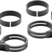 Rizoma Front Turn Signal Fork Mount Kit Black - Street Collection