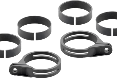 Rizoma Front Turn Signal Fork Mount Kit Black - Street Collection