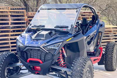 SPIKE Front Vented Windshield Polaris Pro R - Windshield/Windscreen