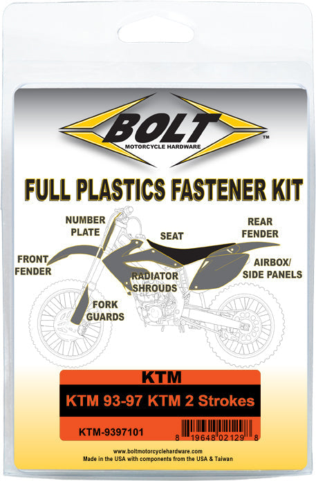 Bolt Full Plastic Fastener Ktm - Tires & Wheels