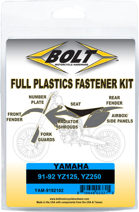 Bolt Full Plastic Fastener Yam - Tires & Wheels