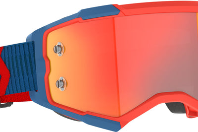 SCOTT Fury Goggle Drk Blu/Neon Rd Org Chrm Wrks - Eyewear