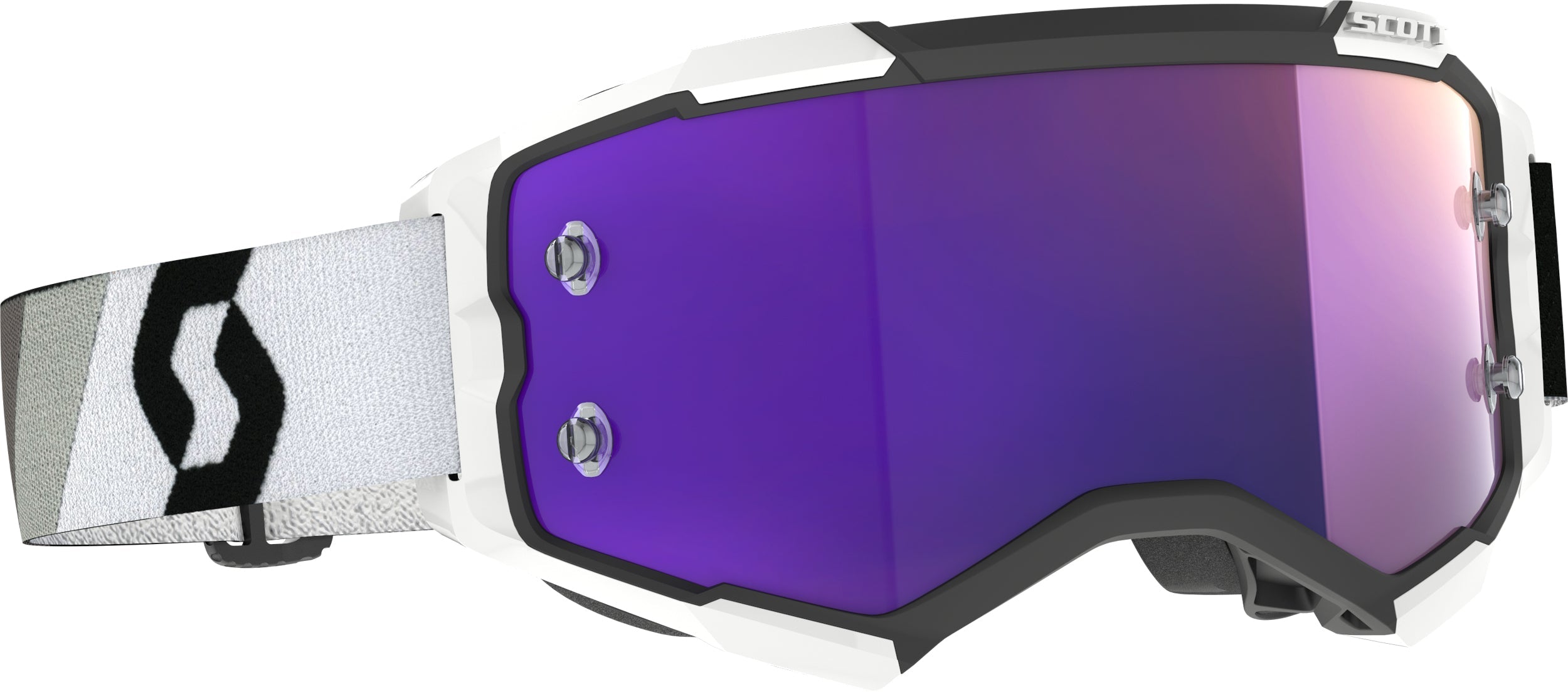 SCOTT Fury Goggle Prem Blk/Wht Prp Chrome Works - Eyewear