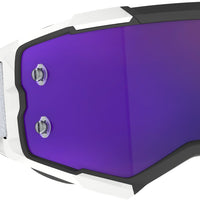 SCOTT Fury Goggle Prem Blk/Wht Prp Chrome Works - Eyewear