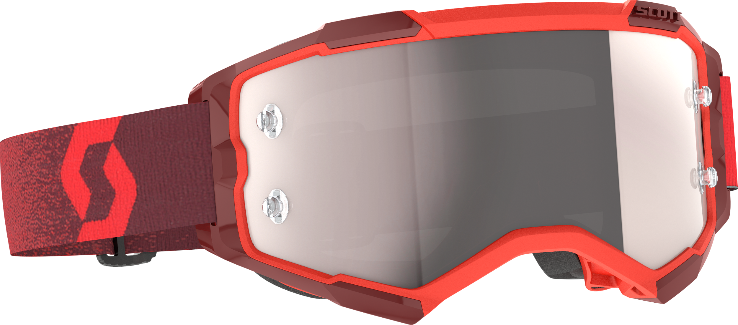 SCOTT Fury Goggle Red Silver Chrome Works