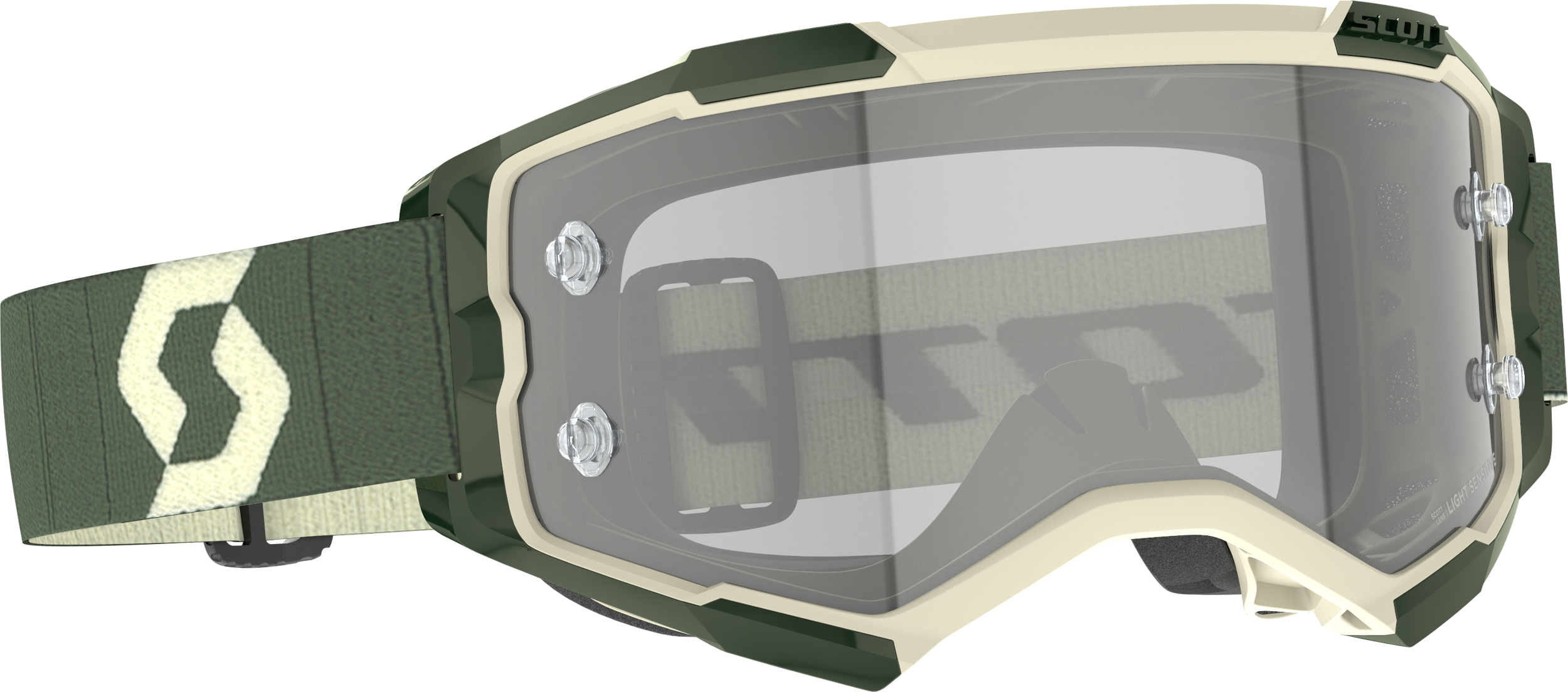 SCOTT Fury Ls Goggle Kaki Green Grey Works