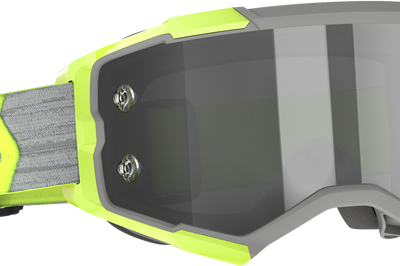 Scott Fury Ls Goggle Lt Grey/neon Ylw Grey Works - Apparel Collection