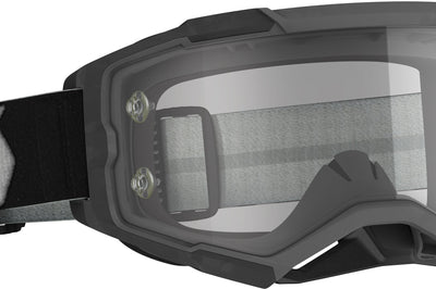 Scott Fury Ls Goggle Lt Grey/neon Ylw Grey Works - Black/Grey - Apparel Collection