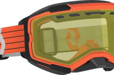 Scott Fury Snowcross Goggle Orange/grey Yellow Lens - Apparel Collection