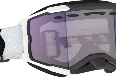 Scott Fury Snowcross Goggle Orange/grey Yellow Lens - Black/White - Apparel Collection