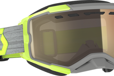 Scott Fury Snowcross Goggle Orange/grey Yellow Lens - Grey/Yellow - Apparel Collection