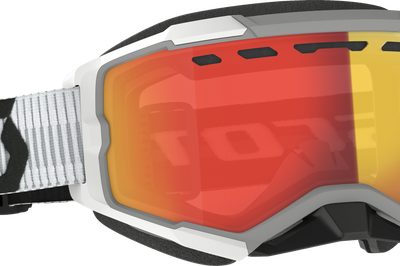 Scott Fury Snowcross Goggle Orange/grey Yellow Lens - White - Apparel Collection