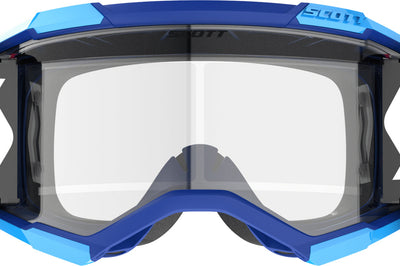 Scott Fury Wfs Gogggle Drk Blue/neon Red Clear Works - Apparel Collection