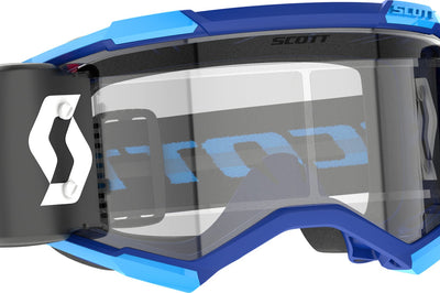 Scott Fury Wfs Gogggle Drk Blue/neon Red Clear Works - Blue/Black - Apparel Collection