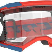 Scott Fury Wfs Gogggle Drk Blue/neon Red Clear Works - Blue/Black - Apparel Collection
