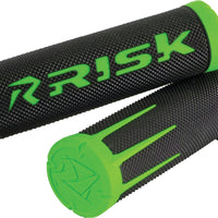 Risk Racing Fusion 2.0 Motorcycle Grips Green - Offroad Collection
