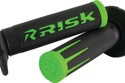 Risk Racing Fusion 2.0 Motorcycle Grips Green - Offroad Collection