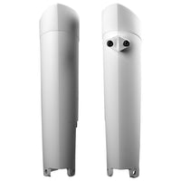 Polisport Gas Fork Guards White - Black - Offroad Collection