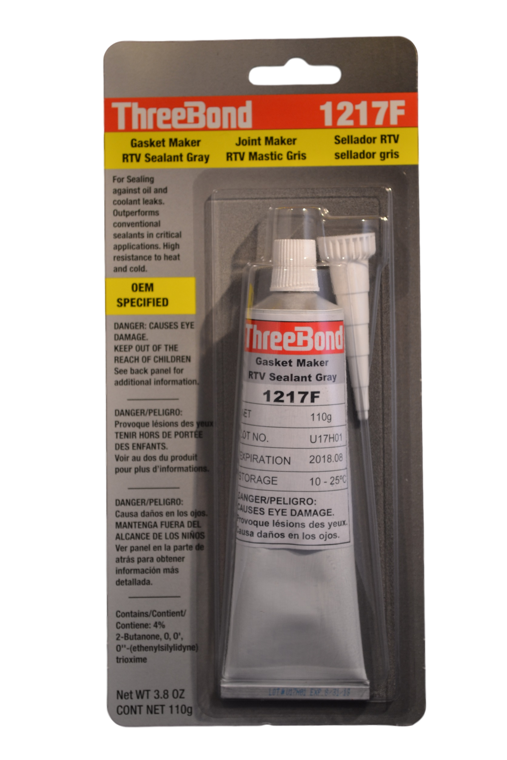Threebond Gasket Maker Rtv Sealant Grey 3.8oz - Watercraft Collection