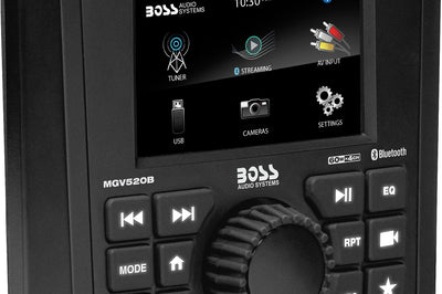 Boss Audio Gauge Radio 3’’ Screen Bluetooth - Atv Performance Products