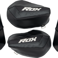 Rox Gen ’3 ’flex-tec ’handguards Black/ White - Snowmobile Collection