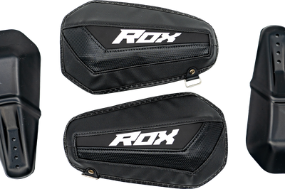 Rox Gen 3 Mtn Lite Handguards Black/ White - Black/White - Snowmobile Collection