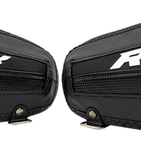 Rox Gen 3 Mtn Lite Handguards Black/ White - Black/White - Snowmobile Collection