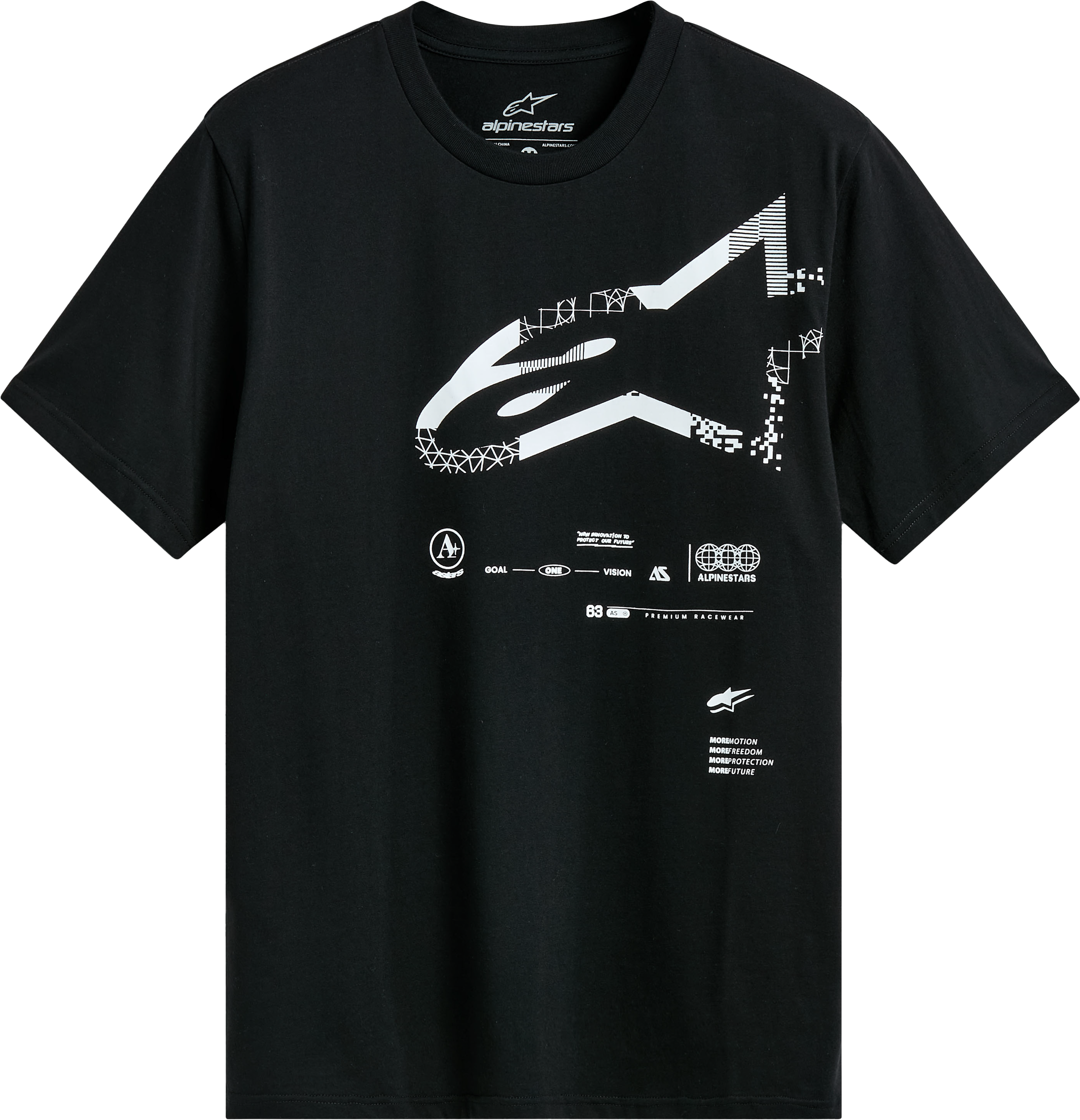 ALPINESTARS Geografica Ss Csf Tee Black 2x