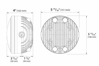 Koso Gh-01 Led Headlight 5.75