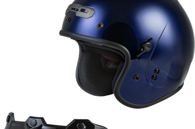 GMAX Gm 32 Open Face Helmet Blue Md - Popular