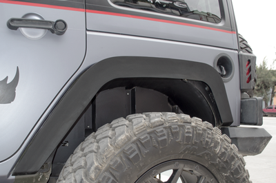Go Rhino 07-18 Jeep Wrangler JK/JKU Rear Fender Liners - Body Armor & Protection