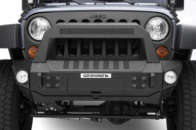 Go Rhino 07-20 Jeep Wrangler JL/JLU/JK/JKU/Gladiator JT Trailline 10 Light Mount Bar - Bumpers Grilles & Guards
