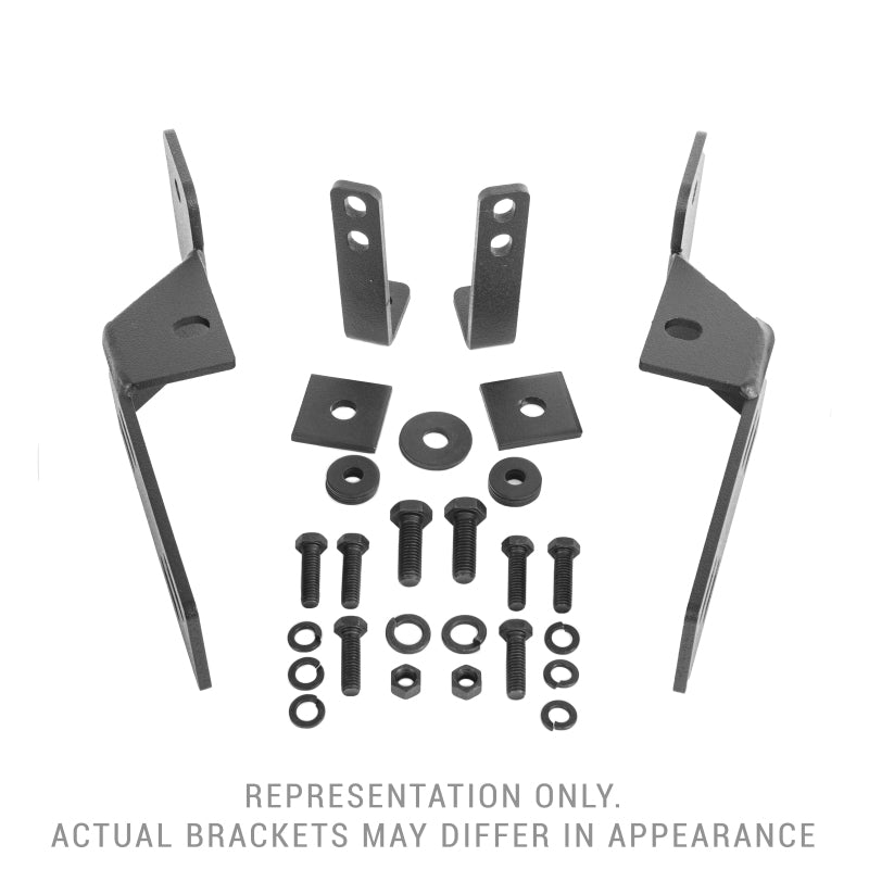 Go Rhino 14-21 Toyota Tundra RC4 & RC3 LR Brackets - Textured black - Fabrication