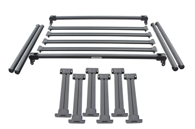 Go Rhino 15-22 Chevrolet/GMC Colorado/Canyon XRS Overland Xtreme Rack Blk - Box 1 (Req. 5951000T-02) - Truck Bed