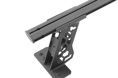 Go Rhino 15-22 Ford F-150 / 07-21 Toy. Tundra XRS Cross Bars Kit - Tex Blk (Attch Tonneau Cvr T-Trk) - Truck Bed