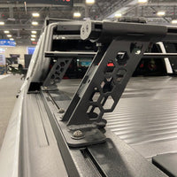 Go Rhino 15-22 Ford F-150 / 07-21 Toy. Tundra XRS Cross Bars Kit - Tex Blk (Attch Tonneau Cvr T-Trk) - Truck Bed