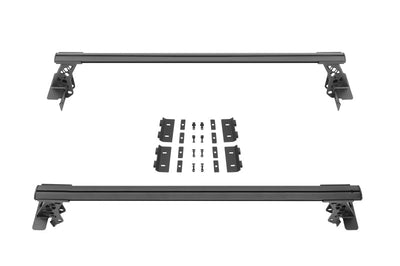 Go Rhino 15-22 Ford F-150 / 19-22 RAM 1500 / 07-21 Toyota Tundra XRS Cross Bars Kit - Tex. Blk - Truck Bed Accessories