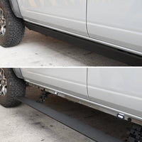 Go Rhino 15-23 Ford F-150 CC 4dr / 17-22 F-250/350 SD E-BOARD E1 Running Board Kit - Tex. Blk - Nerf Bars & Boards
