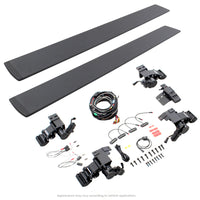 Go Rhino 15-23 Ford F-150 CC 4dr / 17-22 F-250/350 SD E-BOARD E1 Running Board Kit - Tex. Blk - Nerf Bars & Boards