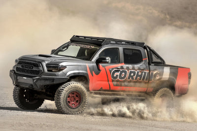 Go Rhino 16-21 Tacoma Element Front Bumper w/ Power Actuated Hide-away Light Bar Mount Tex Black - Bumpers Grilles &