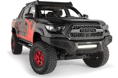 Go Rhino 16-21 Tacoma Element Front Bumper w/ Power Actuated Hide-away Light Bar Mount Tex Black - Bumpers Grilles &