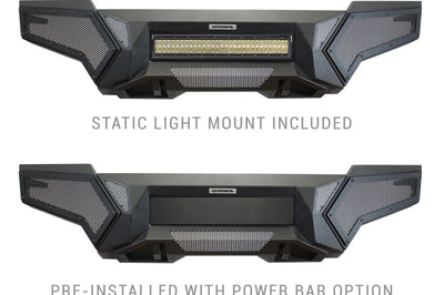 Go Rhino 16-21 Tacoma Element Front Bumper w/ Power Actuated Hide-away Light Bar Mount Tex Black - Bumpers Grilles &