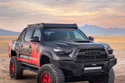 Go Rhino 16-21 Tacoma Element Front Bumper w/ Power Actuated Hide-away Light Bar Mount Tex Black - Bumpers Grilles &