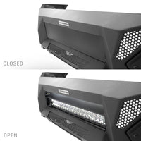 Go Rhino 16-21 Tacoma Element Front Bumper w/ Power Actuated Hide-away Light Bar Mount Tex Black - Bumpers Grilles &