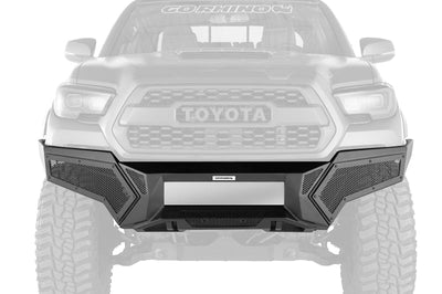 Go Rhino 16-21 Toyota Tacoma Element Front Bumper with Fixed Light Bar Mount Textured Black - Bumpers Grilles & Guards