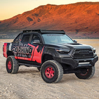 Go Rhino 16-21 Toyota Tacoma Element Front Bumper with Fixed Light Bar Mount Textured Black - Bumpers Grilles & Guards