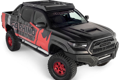 Go Rhino 16-23 Toyota Tacoma DC Ceros Low Profile Roof Rack - Tex. Blk - Roofs & Accessories