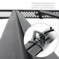 Go Rhino 16-23 Toyota Tacoma DC Ceros Low Profile Roof Rack - Tex. Blk - Roofs & Accessories