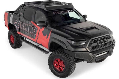 Go Rhino 16-23 Toyota Tacoma DC Ceros Low Profile Roof Rack - Tex. Blk - Roofs & Accessories